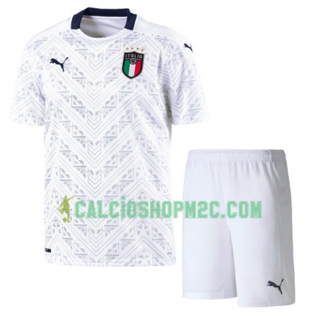 Italia Bambino Maglia Trasferta Euro 2020 Manica Corta (+ Pantaloncini)